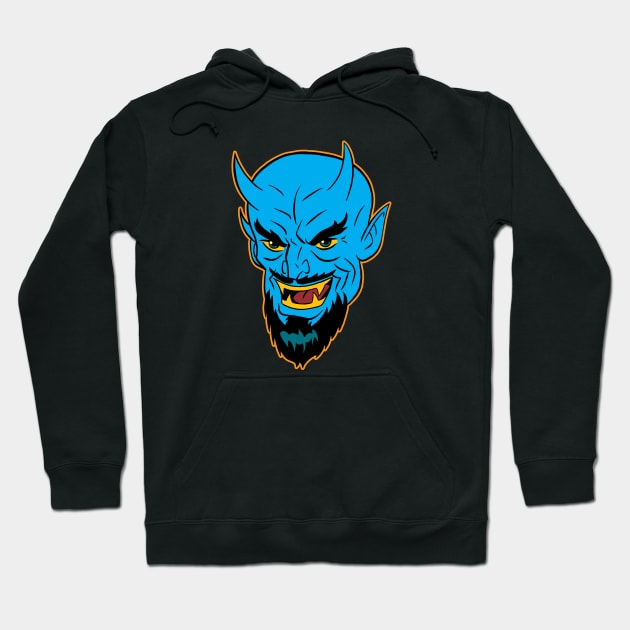 Blue Devil Hoodie by nearmintpress